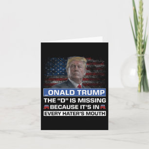 Donald Trump das D fehlt Trump-Anhänger _ona Karte