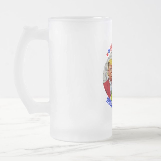 DONALD TRUMP - DER PRÄSIDENT, DER CHRISTMAS GERETT MATTGLAS BIERGLAS (Links)