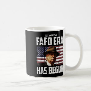 Donald Trump, die amerikanische Fafo-Ära, findet s Kaffeetasse