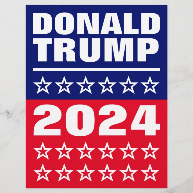 Donald Trump, die amerikanischen Präsidentschaftsw Flyer (Vorne)