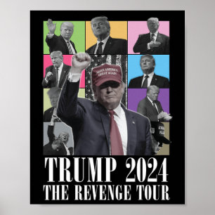 Donald Trump - Die Rache Tour 2024 für Männer und Poster