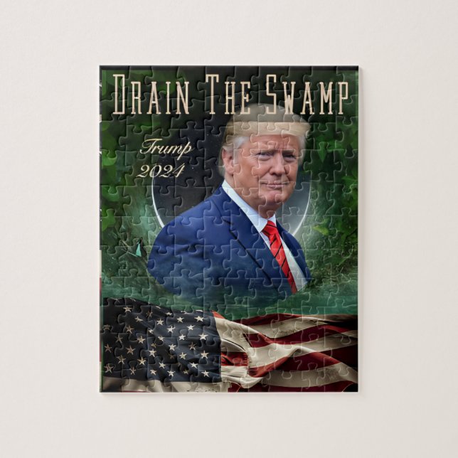 Donald Trump Drain Le puzzle MAGA 2024 (Vertical)