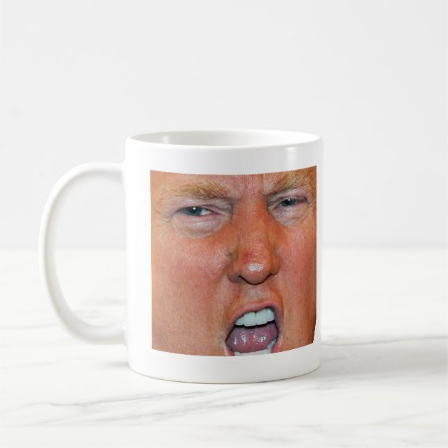 Donald Trump dreist Kaffeetasse (Links)