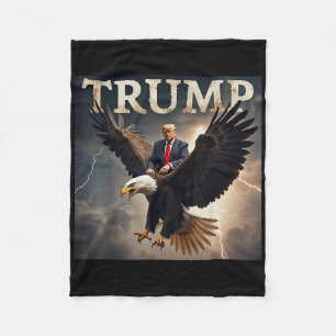 Donald Trump Eagle Usa Präsident Amerika Fleecedecke