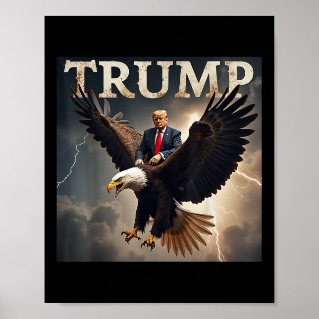 Donald Trump Eagle Usa Präsident Amerika Poster (Vorne)