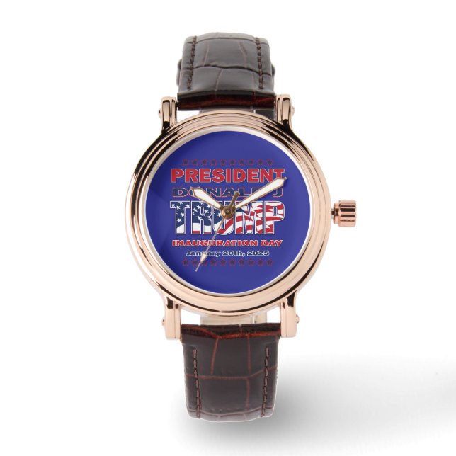 Donald Trump Einweihung 2025 Armbanduhr (Vorderseite)