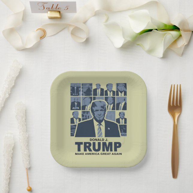 DONALD TRUMP ERA PAPPTELLER (Hochzeit)