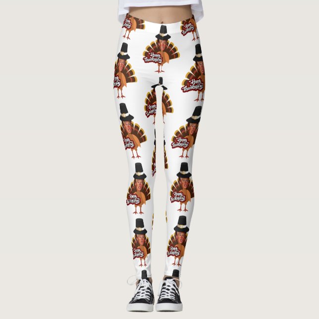 Donald Trump Erntedank Leggings (Vorderseite)