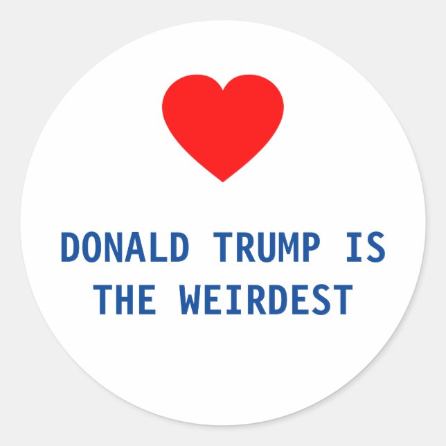 DONALD TRUMP EST LE PLUS RICHE - STICKER (Devant)
