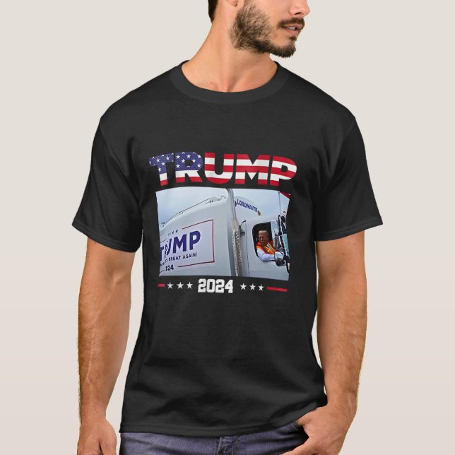 Donald Trump fährt Garbage Truck Garbage Truck Tru T-Shirt (Vorderseite)