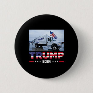 Donald Trump fährt Garge Truck - Garge Truck Trump Button