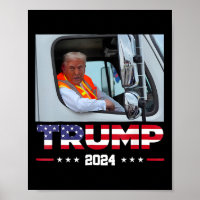 Donald Trump fährt in Garbage Truck 1
