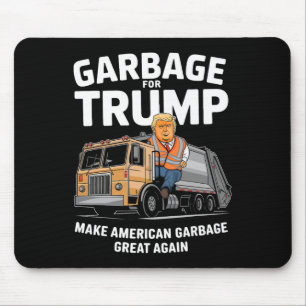 Donald Trump fährt in Garbage Truck 2024 Mousepad