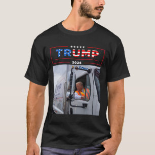 Donald Trump fährt in Garbage Truck Shirt Müll