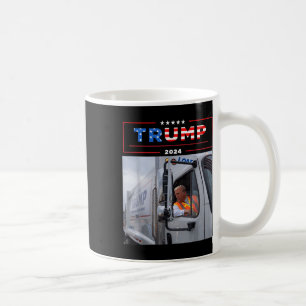 Donald Trump fährt in Garbage Truck Shirt Müll Kaffeetasse