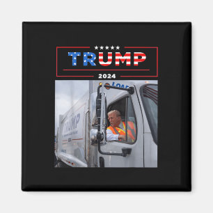 Donald Trump fährt in Garbage Truck Shirt Müll Magnet