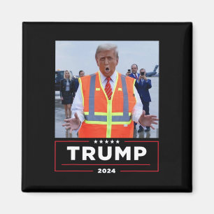 Donald Trump fährt in Garbage Truck Shirt Müll Magnet
