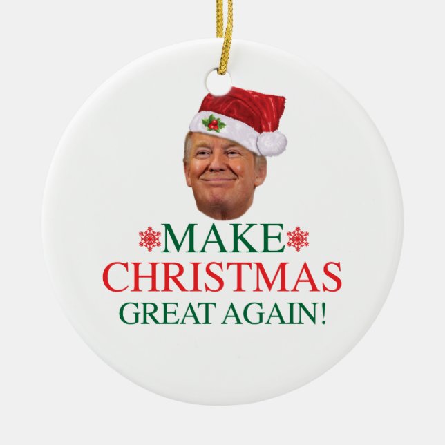 Donald Trump - Faire de Noël un grand ornement (Devant)