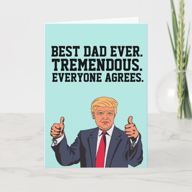 DONALD TRUMP FÊTE DES PÈRES CARTES DE SALUT (Devant)