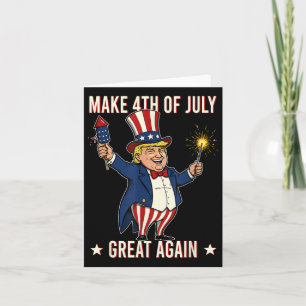 Donald Trump Feuerwerke machen 4. Juli Großes Agai Karte