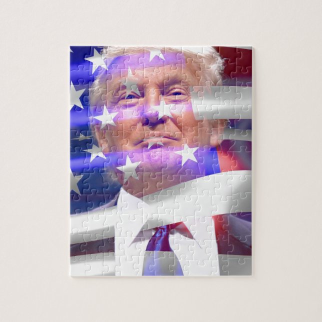 Donald Trump-Flagge (Vertikal)