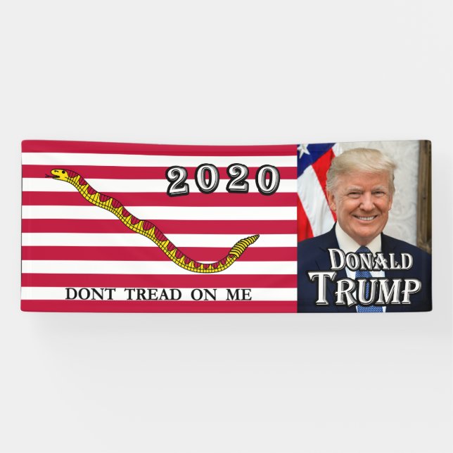 Donald Trump - Flagge der Marine - Treten Sie mir  Banner (Horizontal)