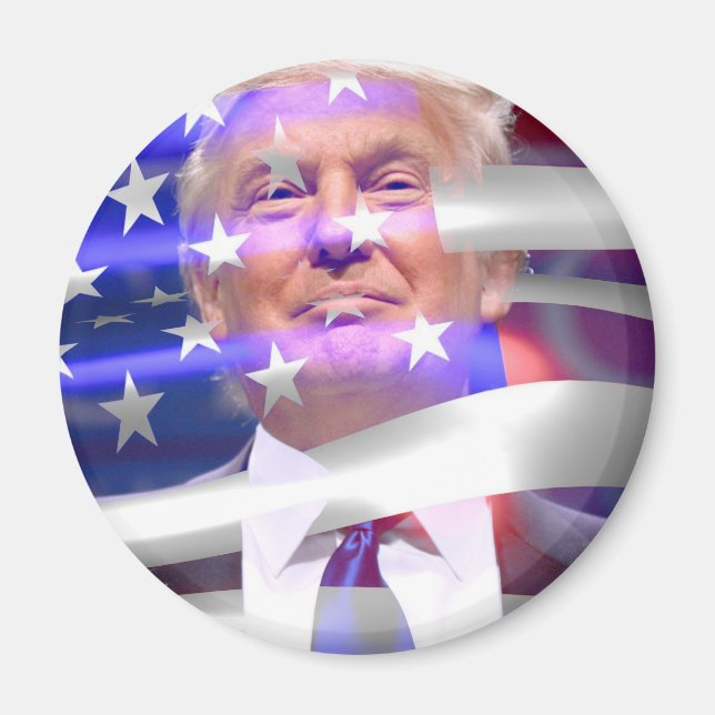 Donald Trump-Flagge Magnet (Vorne)