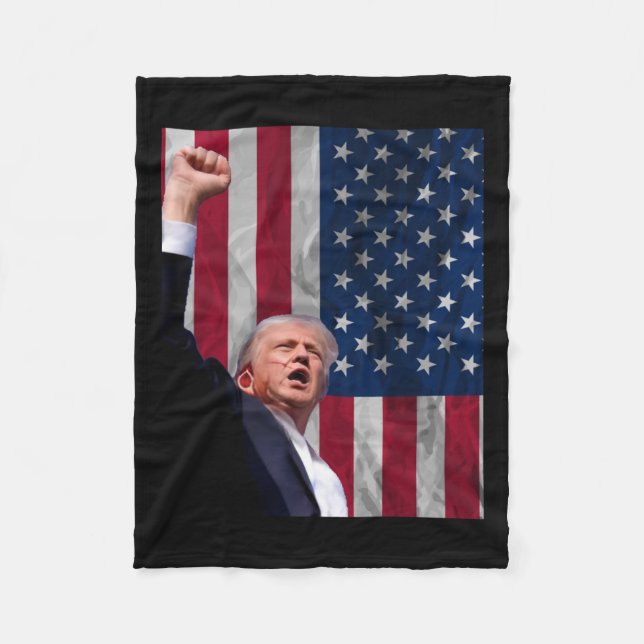 Donald Trump Fleecedecke (Vorderseite)