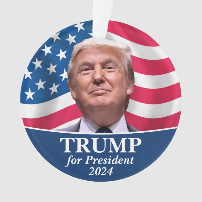 Donald Trump Foto - Präsident 2016 Ornament (Vorderseite)