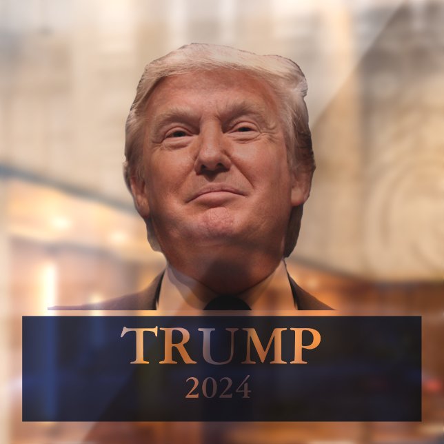 Donald Trump Foto Präsident 2024 Decal Fensteraufkleber (Blatt 2)