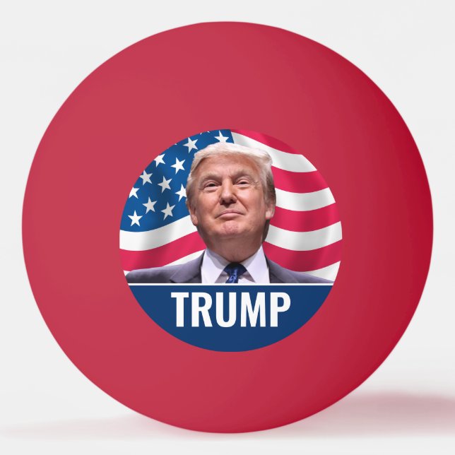 Donald Trump Foto - Präsident 2024 Tischtennisball (Vorderseite)