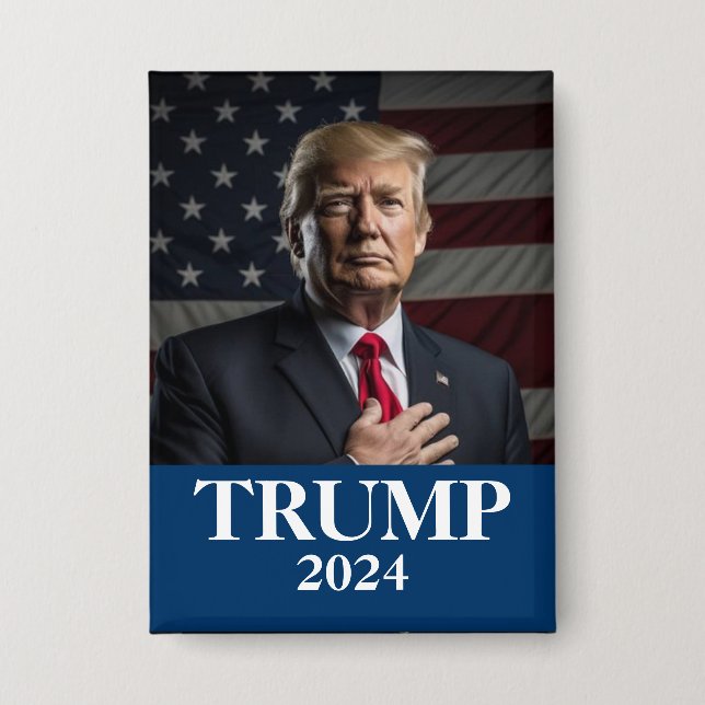 Donald Trump Foto - Präsident Button (Vorderseite)