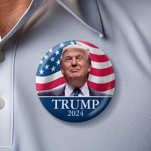 Donald Trump Foto - Präsident - genug gesagt Button