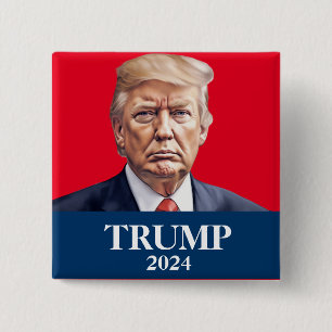 Donald Trump Foto - Präsident genug sagte Pinback Button