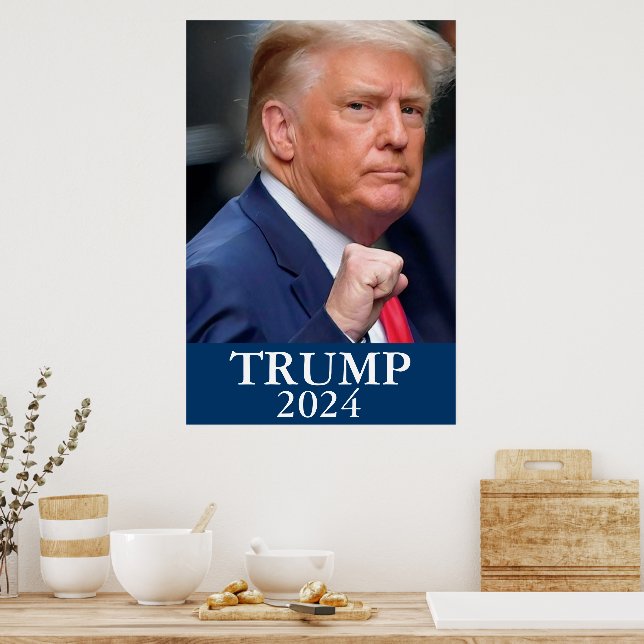 Donald Trump Foto - Trump 2024 Poster (Küche)