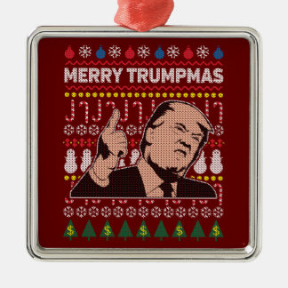 Donald Trump frohe Trumpmas Urlaub Ornament Aus Metall