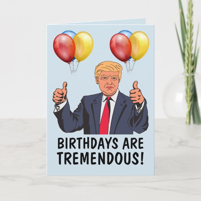 DONALD TRUMP FUNNY ANNIVERSAIRE CARTES DE SALUT (Devant)