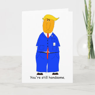 Donald Trump Funny Birthday Card for Senior Man Karte
