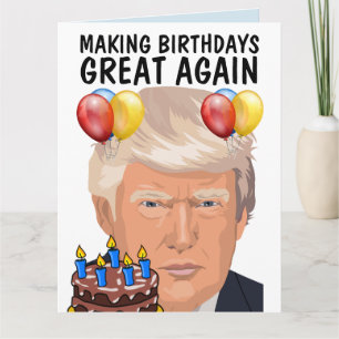 DONALD TRUMP Funny BIRTHDAY Grußkarten Karte