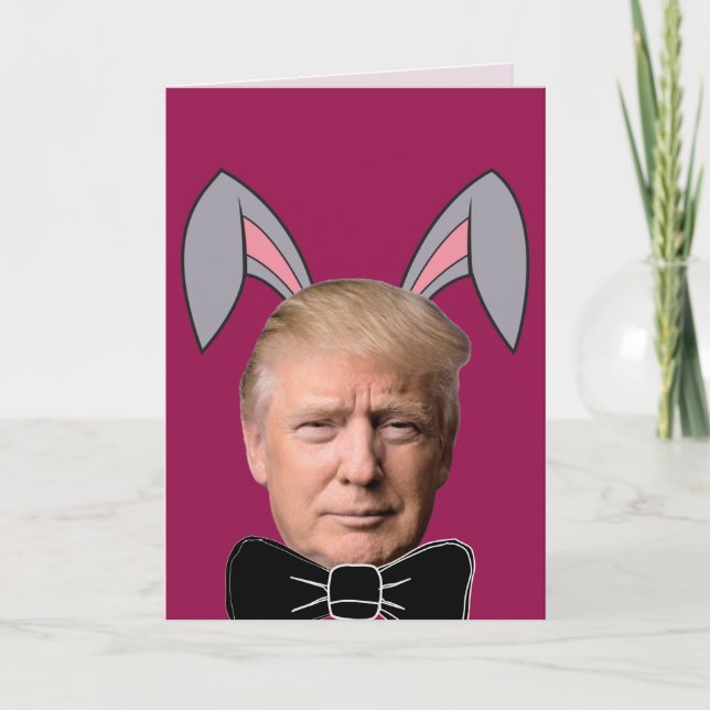 DONALD TRUMP FUNNY EASTER CARDS KARTE (Vorderseite)