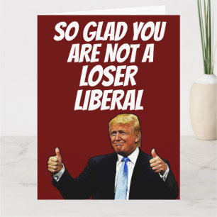 DONALD TRUMP FUNNY GRANDE CARTE D'ANNIVERSAIRE