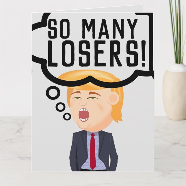 DONALD TRUMP FUNNY GRANDE CARTE D'ANNIVERSAIRE "PE (Devant)