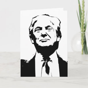 DONALD TRUMP FUNNY HEUREUX CARTES DE SALUT D'ANNIV