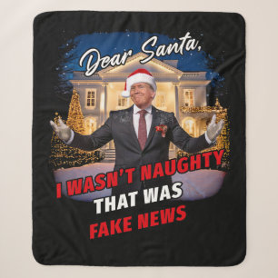 Donald Trump Funny Joke, Lieber Weihnachten, Fake  Sherpadecke