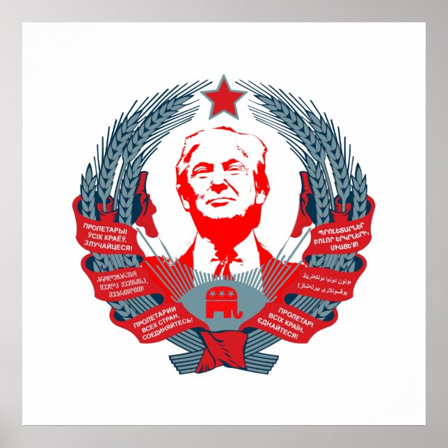 Donald Trump für den russischen Präsidenten Poster (Vorne)