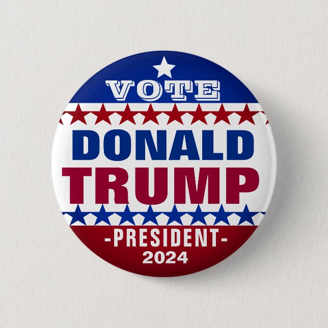 Donald Trump für den Wahlkampfknopf des Präsidente Button (Vorderseite)