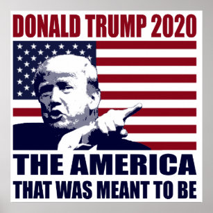 Donald Trump für die Präsidentschaftswahl 2020 Poster