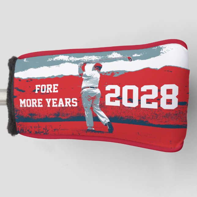 Donald Trump für mehr Jahre 2024 Golf Headcover (Vorderseite)