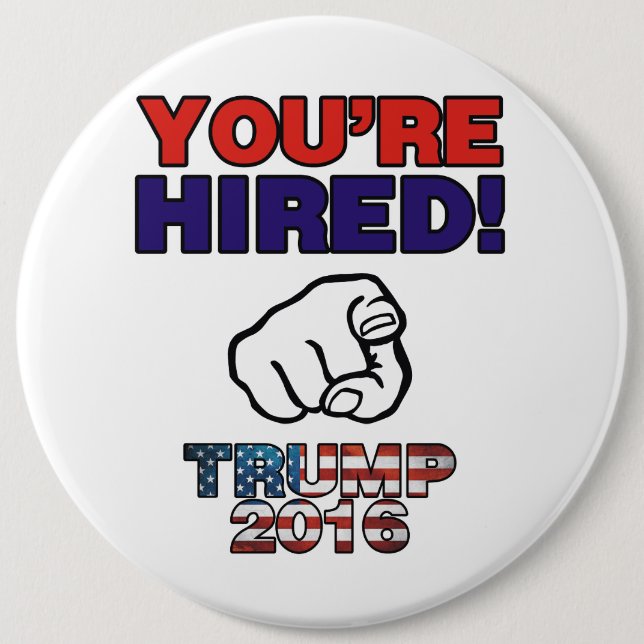 Donald Trump für Präsident 2016 Button (Vorderseite)