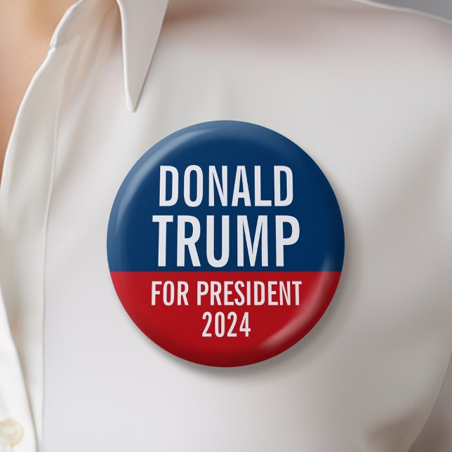Donald Trump für Präsident 2016 Button (Trump 2024 Button)